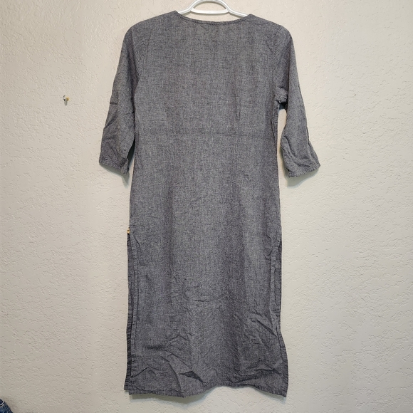 AURELIA Round Neck Printed Straight Kurta Tunic Small - Picture 8 of 10